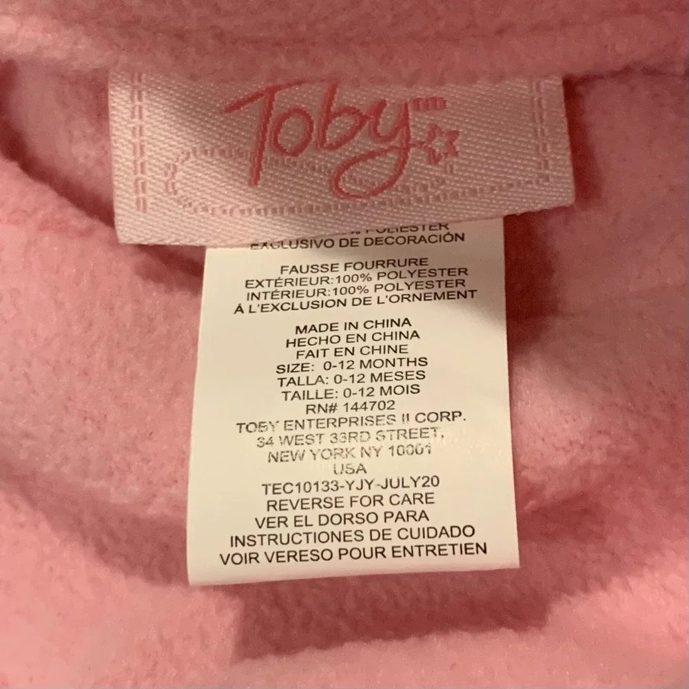 Toby Fairy Newborn Rainbow Faux Fur Trapper Hat New with Tags Silver Soft Sweet